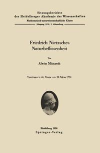 Produktbild: Friedrich Nietzsches Naturbeflissenheit