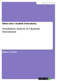 Produktbild: Probabilistic Analysis of a Random Determinant