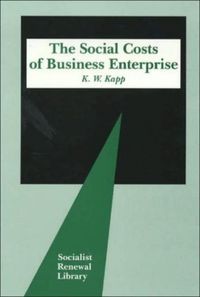 Produktbild: Kapp, W: Social Costs of Business Enterprise