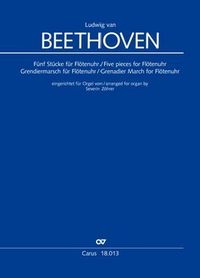 Produktbild: F&uuml;nf St&uuml;cke f&uuml;r Fl&ouml;tenuhr, Grenadiermarsch f&uuml;r Fl&ouml;tenuhr, f&uuml;r Orgel, Partitur