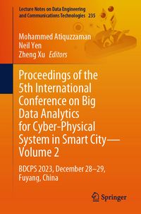Produktbild: Proceedings of the 5th International Conference on Big Data Analytics for Cyber-Physical System in Smart City&mdash;Volume 2
