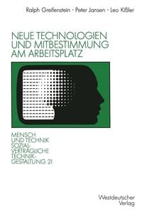 Produktbild: Neue Technologien und Mitbestimmung am Arbeitsplatz