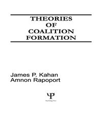 Produktbild: Theories of Coalition Formation