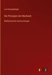 Produktbild: Die Principien der Mechanik