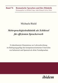 Produktbild: Mehrsprachigkeitsdidaktik als Schl&uuml;ssel f&uuml;r effizienten Spracherwerb