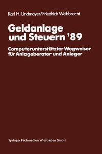 Produktbild: Geldanlage und Steuern &lsquo;89