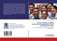 Produktbild: A Case Study on Delhi University Cooperative Thrift and Credit Society