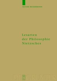 Produktbild: Lesarten der Philosophie Nietzsches