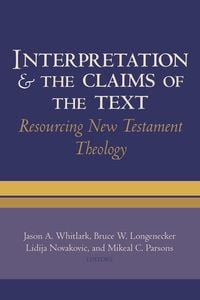 Produktbild: Interpretation and the Claims of the Text
