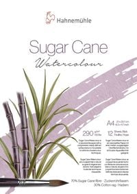 Produktbild: Hahnem&uuml;hle Sugar Cane Aquarellpapier, DIN A4, 290 g/m&sup2;, 12 Blatt
