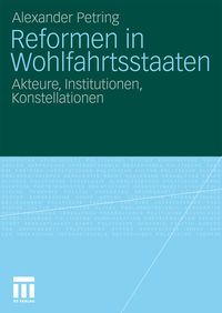 Produktbild: Reformen in Wohlfahrtsstaaten