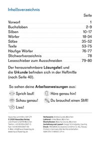 Deutsch 1. Klasse Übungsheft - Besser lesen