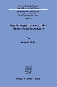 Produktbild: Regulierungsgetriebene hybride Finanzierungsinstrumente.