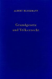 Produktbild: Grundgesetz und V&ouml;lkerrecht.