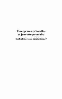 Produktbild: Emergences culturelles et jeunesse popul