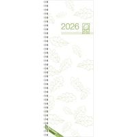 Produktbild: Vormerkbuch Recycling 2026 - Bürokalender 10,5x29,7 cm - 1 Woche auf 1 Seite - mit Drahtkammbindung - aus Recyclingpapier - Tischkalender - 718-0700