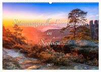 Produktbild: Stimmungsvolle Landschaften in Sachsen 2027 (Wandkalender 2027 DIN A2 quer), CALVENDO Monatskalender