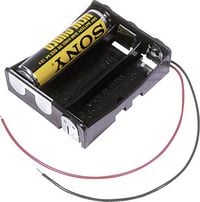 Produktbild: MPD BA3AAW Batteriehalter 3x Mignon (AA) Kabel (L x B x H) 58 x 48 x 16mm