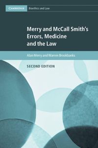 Produktbild: Merry and McCall Smith's Errors, Medicine and the Law