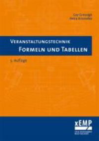 Produktbild: Veranstaltungstechnik. Formeln und Tabellen