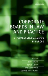 Produktbild: Corporate Boards in Law and Practice