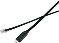 Produktbild: Renkforce USB-C&reg;, RJ45 Adapterkabel [1x USB-C&reg; Stecker - 1x RJ45-Stecker 8p8c] 3.00 m Schwarz