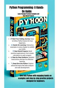 Produktbild: Python Programming: A Hands-On Guide (Hello World E-books STEM, #1)