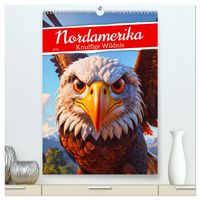 Produktbild: Nordamerika - Knuffige Wildnis (hochwertiger Premium Wandkalender 2026 DIN A2 hoch), Kunstdruck in Hochglanz