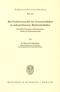 Produktbild: Der Funktionswandel der Genossenschaften in industrialisierten Marktwirtschaften.
