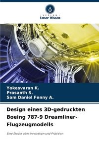 Produktbild: Design eines 3D-gedruckten Boeing 787-9 Dreamliner-Flugzeugmodells