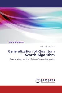 Produktbild: Sadhukhan, D: Generalization of Quantum Search Algorithm