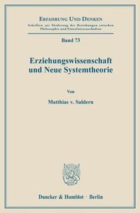 Produktbild: Erziehungswissenschaft und Neue Systemtheorie.