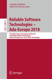 Produktbild: Reliable Software Technologies &ndash; Ada-Europe 2018