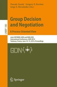 Produktbild: Group Decision and Negotiation. A Process-Oriented View