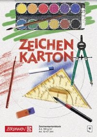 Produktbild: Brunnen Zeichenkartonblock A4 190g 10Bl