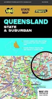 Produktbild: UBD Gregory's: Queensland State & Suburban Map 470 30th ed