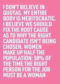 Produktbild: 50% of the Time the Right Person for the Job Must Be a Woman