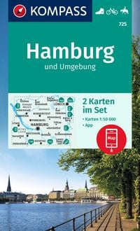 Bild vom Artikel KOMPASS Wanderkarten-Set 725 Hamburg und Umgebung (2 Karten) 1:50.000 vom Autor 