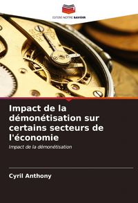 Produktbild: Impact de la d&eacute;mon&eacute;tisation sur certains secteurs de l'&eacute;conomie