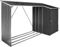 Produktbild: Metall Kaminholzregal Holzlager 161 x 161 x 63 cm
