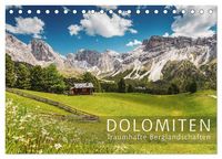 Produktbild: Dolomiten - Traumhafte Berglandschaften (Tischkalender 2026 DIN A5 quer), CALVENDO Monatskalender
