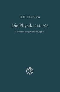 Produktbild: Die Physik 1914&ndash;1926