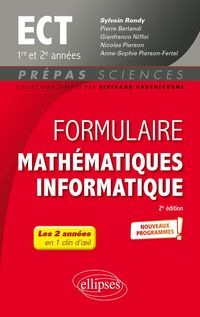 Produktbild: Formulaire Math&eacute;matiques - Informatique - ECT 1re et 2e ann&eacute;es - Programme 2022