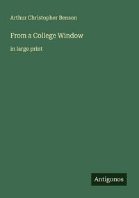 Produktbild: From a College Window