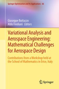 Produktbild: Variational Analysis and Aerospace Engineering: Mathematical Challenges for Aerospace Design
