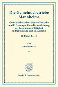 Produktbild: Die Gemeindebetriebe Mannheims.