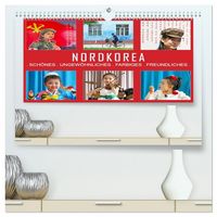 Produktbild: NORDKOREA - SCH&Ouml;NES UNGEW&Ouml;HNLICHES FARBIGES FREUNDLICHES (hochwertiger Premium Wandkalender 2026 DIN A2 quer), Kunstdruck in Hochglanz