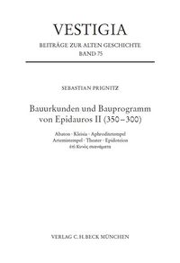 Produktbild: Bauurkunden und Bauprogramm von Epidauros II (350-300)
