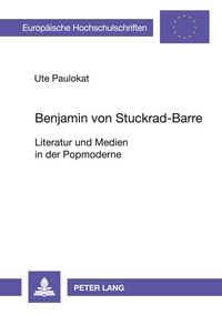 Produktbild: Benjamin von Stuckrad-Barre