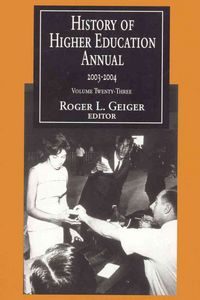 Produktbild: Geiger, R: History of Higher Education Annual: 2003-2004